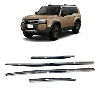 トヨタ サイドプロテクションモール & ガーニッシュ LH Amazon | Onami トヨタ ランドクルーザー サイドドアモール